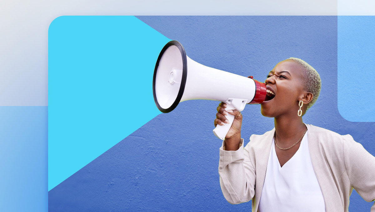 17 types of marketing campaigns to inspire your next creative project - person with megaphone