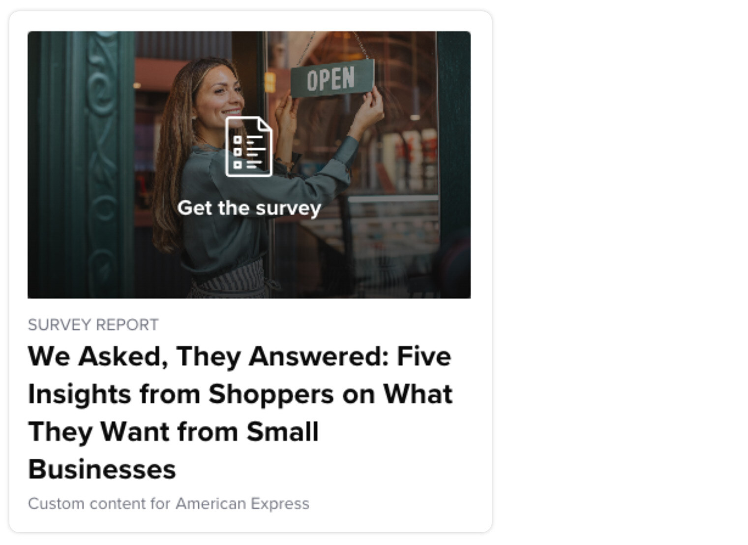 Five Insights from Shoppers on What They Want from Small Businesses