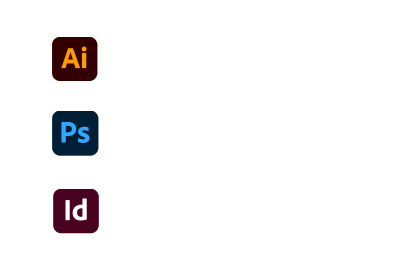 Designed for Adobe Illustrator, Adobe Photoshop, Adobe InDesign Server