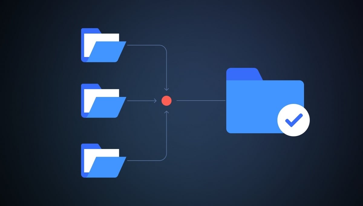 Folder structure connected altogether